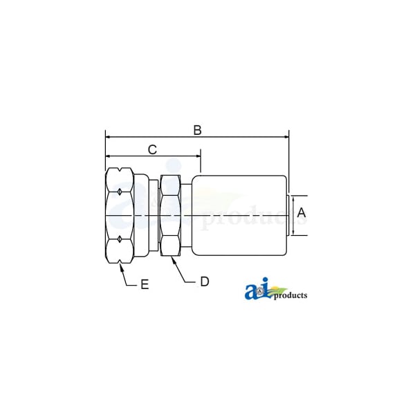(HC-M-BSPT) Male BSP Taper Pipe - Rigid - Straight 3" x5" x1"
